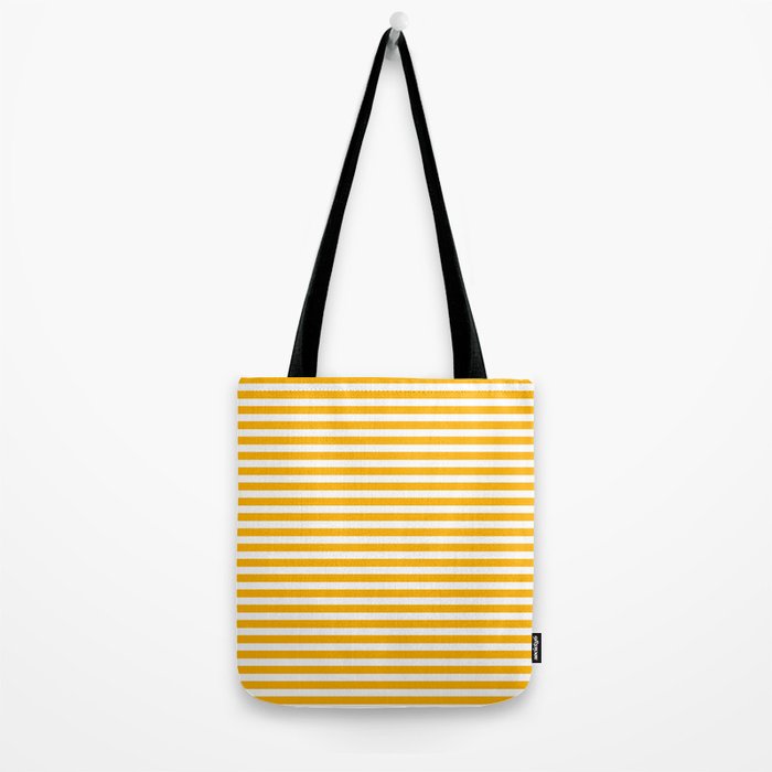 Striped Yellow Tote Bag Gallery Image 2