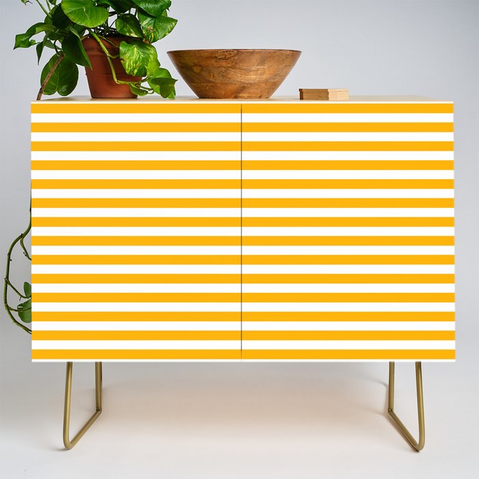 Striped Yellow Credenza Gallery Image 1