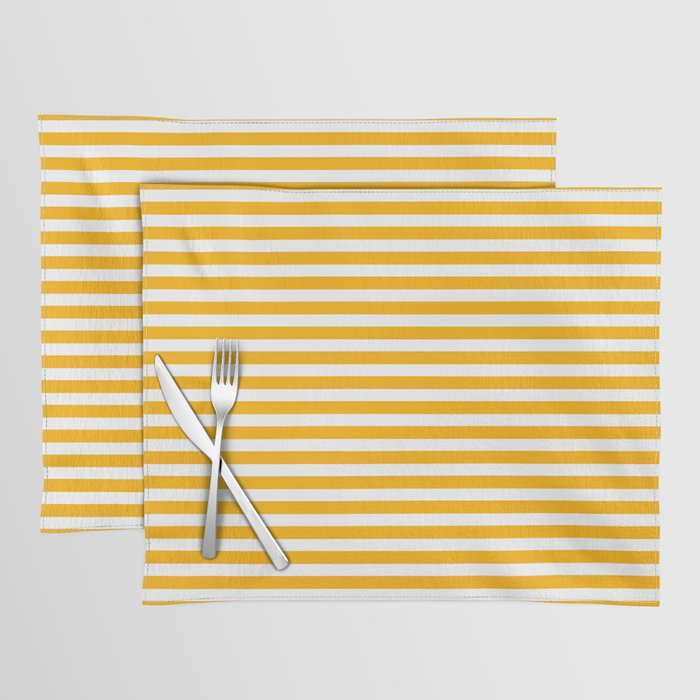 Striped Yellow Placemat Gallery Image 1