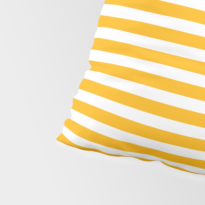 Striped Yellow Pillow Sham Gallery Image 4