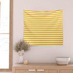 Striped Yellow Wall Tapestry Gallery Image 2