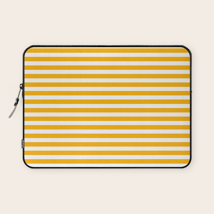 Striped Yellow Laptop Sleeve Gallery Image 1