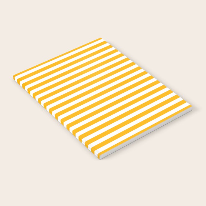 Striped Yellow Notebook Gallery Image 2