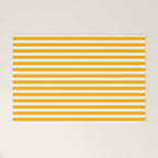 Striped Yellow Welcome Mat Gallery Image 1