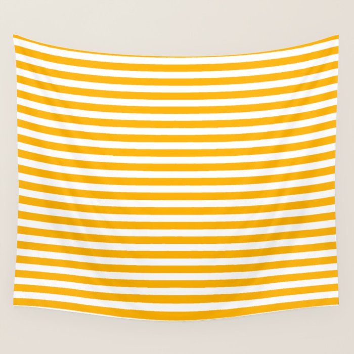 Striped Yellow Wall Tapestry Gallery Image 4