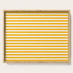 Striped Yellow Serving Tray Gallery Image 1