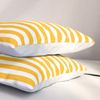 Striped Yellow Pillow Sham Gallery Image 3