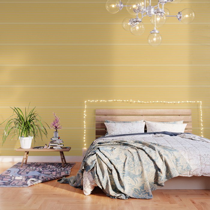 Striped Yellow Wallpaper Gallery Image 1