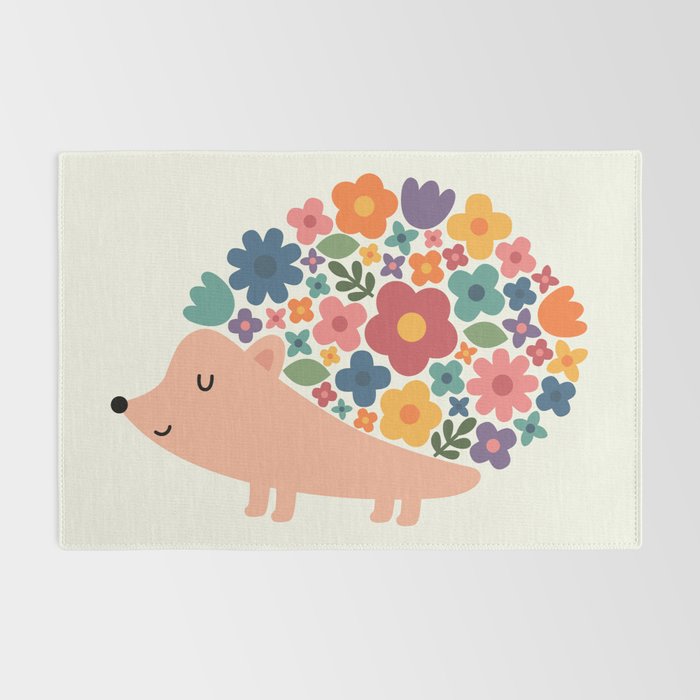 Floral Hedgehog Rug Gallery Image 2