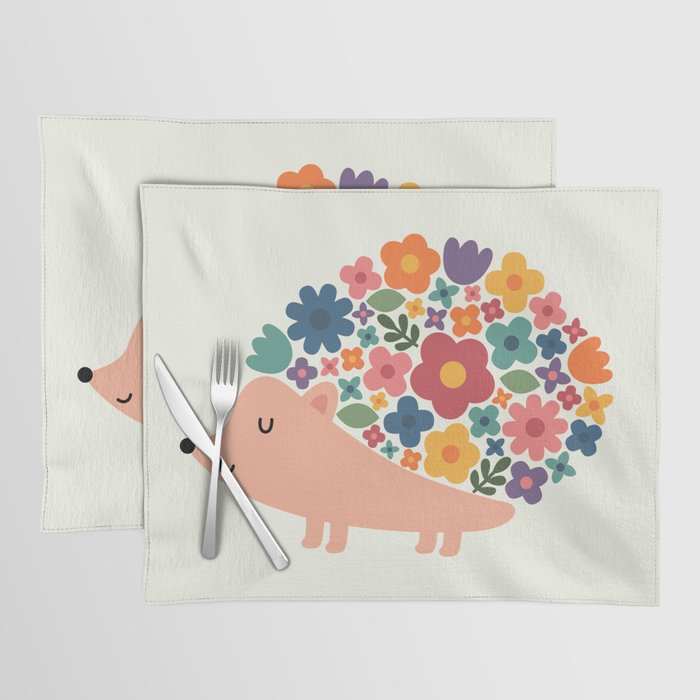 Floral Hedgehog Placemat Gallery Image 1
