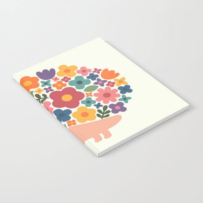 Floral Hedgehog Notebook Gallery Image 2