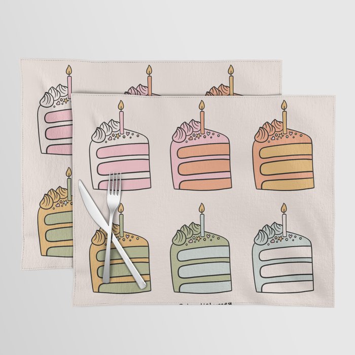 Rainbow Slice of Cake Placemat Gallery Image 1