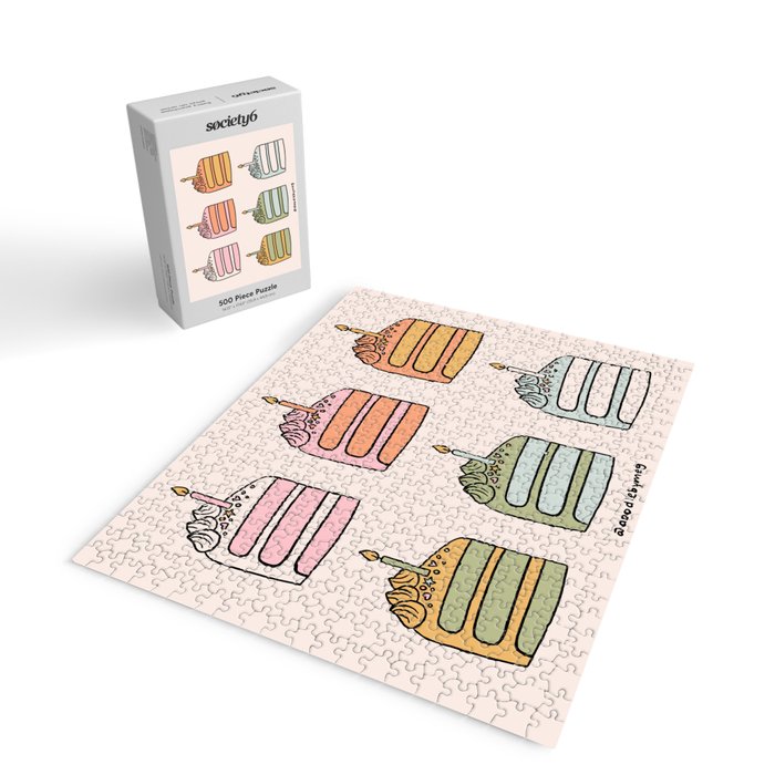 Rainbow Slice of Cake Jigsaw Puzzle Gallery Image 2