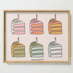 Rainbow Slice of Cake Serving Tray Gallery Image 1
