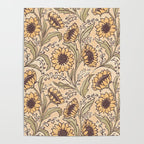 Sunflowers - gold Poster Gallery Image 4
