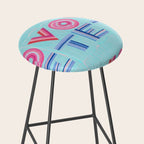Vote Hand Lettering on Blue Watercolor Background Stool Gallery Image 2