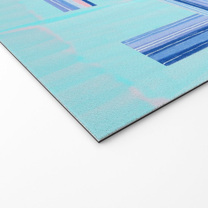 Vote Hand Lettering on Blue Watercolor Background Welcome Mat Gallery Image 2