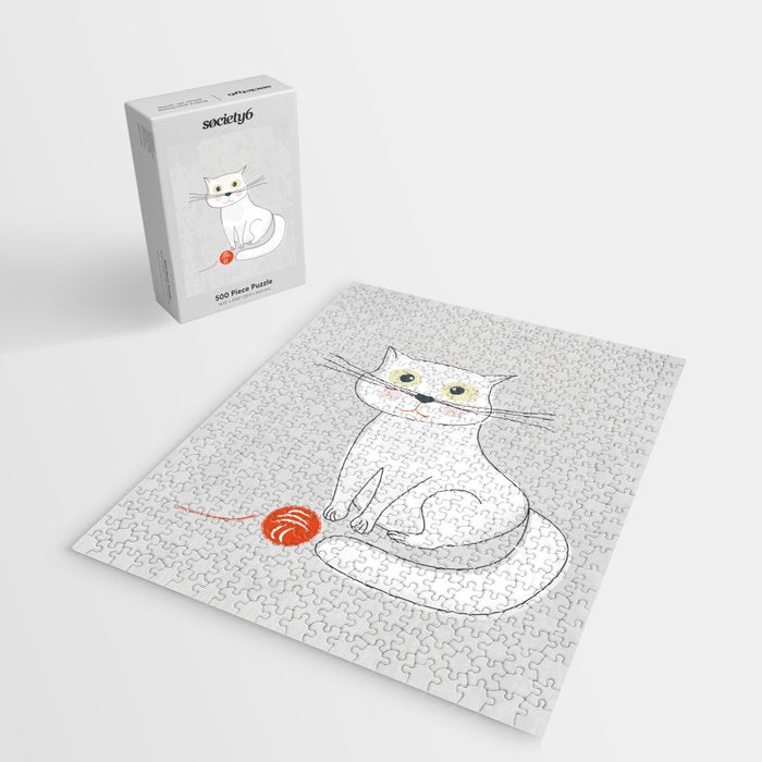 White Cat Jigsaw Puzzle Gallery Image 2