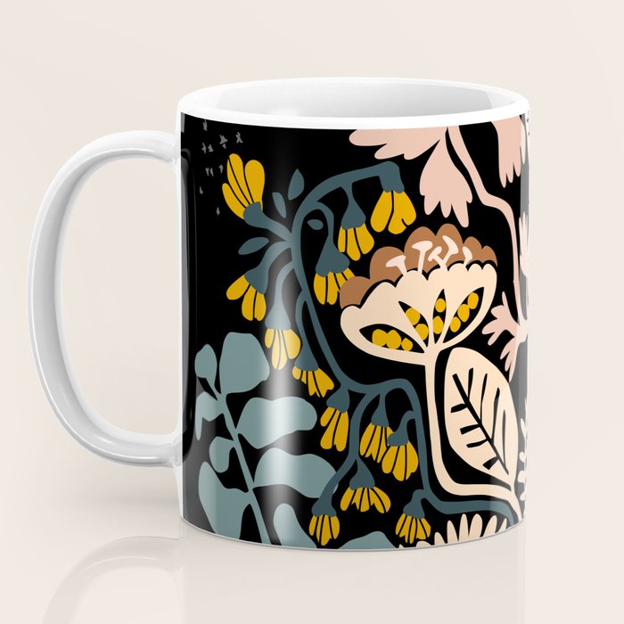 Stockholm garden night black and blue Coffee Mug Gallery Image 3