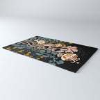 Stockholm garden night black and blue Rug Gallery Image 3