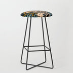 Stockholm garden night black and blue Stool Gallery Image 1