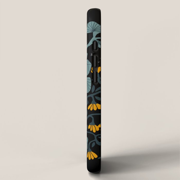 Stockholm garden night black and blue iPhone Case Gallery Image 2