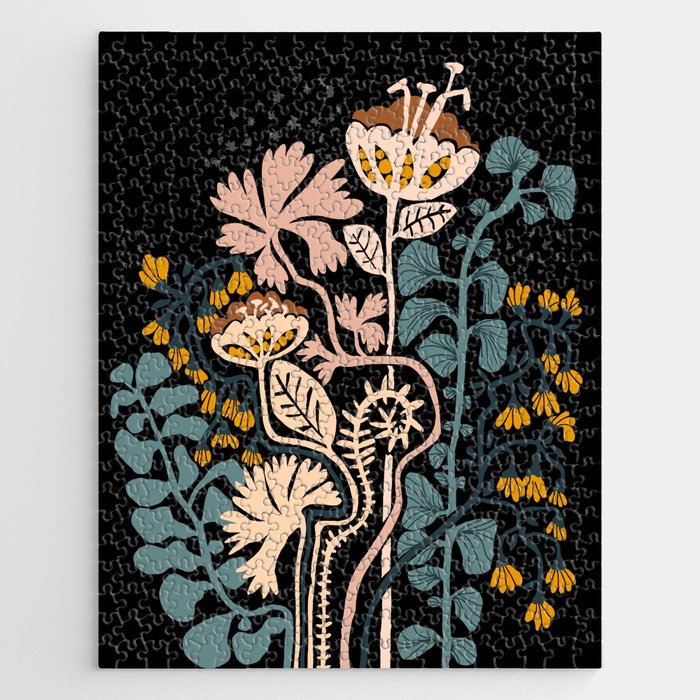 Stockholm garden night black and blue Jigsaw Puzzle Gallery Image 1