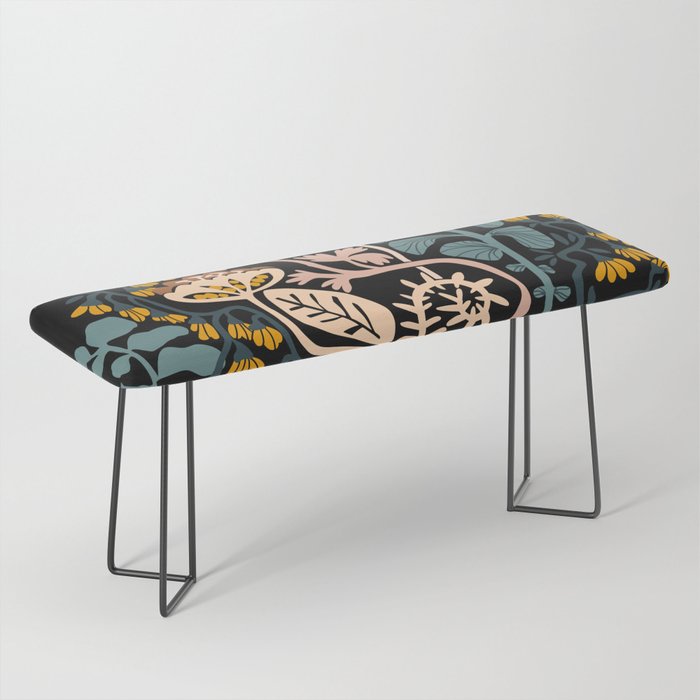 Stockholm garden night black and blue Bench Gallery Image 1