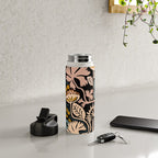 Stockholm garden night black and blue Water Bottle Gallery Image 4