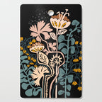 Stockholm garden night black and blue Cutting Board Gallery Image 1