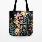 Stockholm garden night black and blue Tote Bag Gallery Image 1