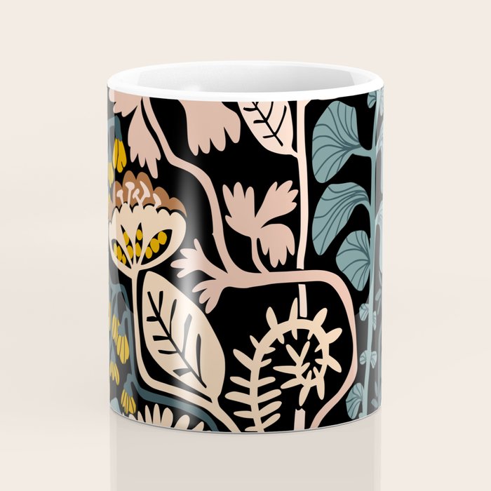 Stockholm garden night black and blue Coffee Mug Gallery Image 4