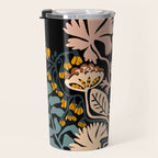 Stockholm garden night black and blue Travel Mug Gallery Image 3