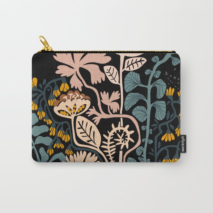 Stockholm garden night black and blue Carry All Pouch Gallery Image 1