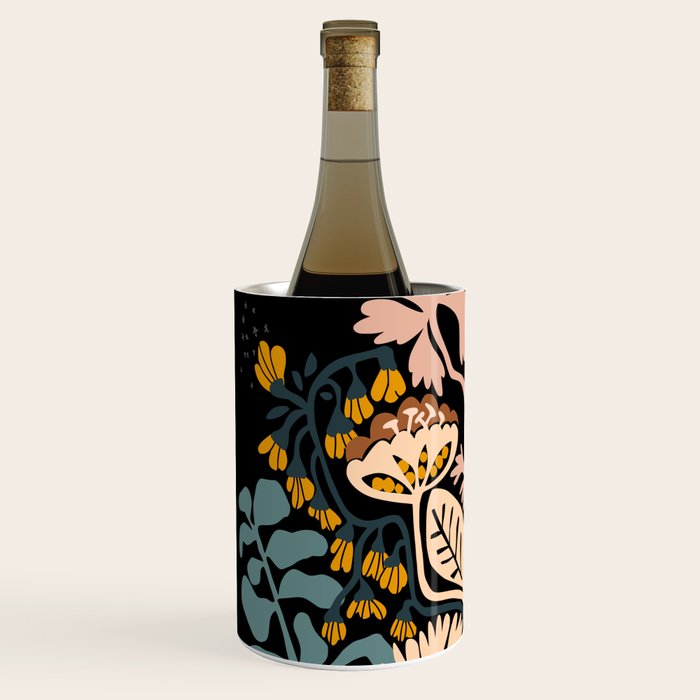 Stockholm garden night black and blue Wine Chiller Gallery Image 2