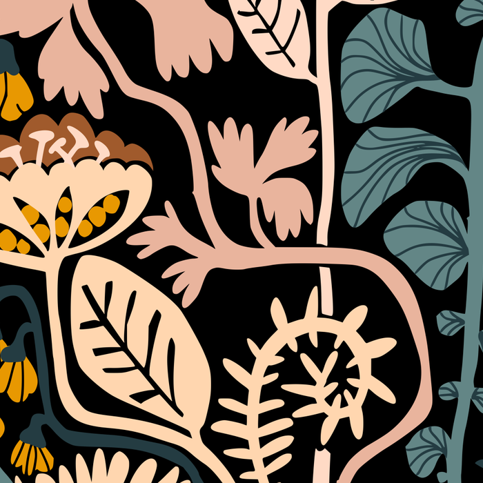 Stockholm garden night black and blue Coffee Mug Gallery Image 2