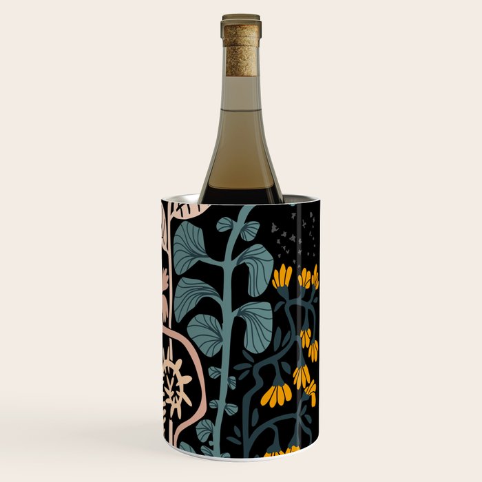 Stockholm garden night black and blue Wine Chiller Gallery Image 3