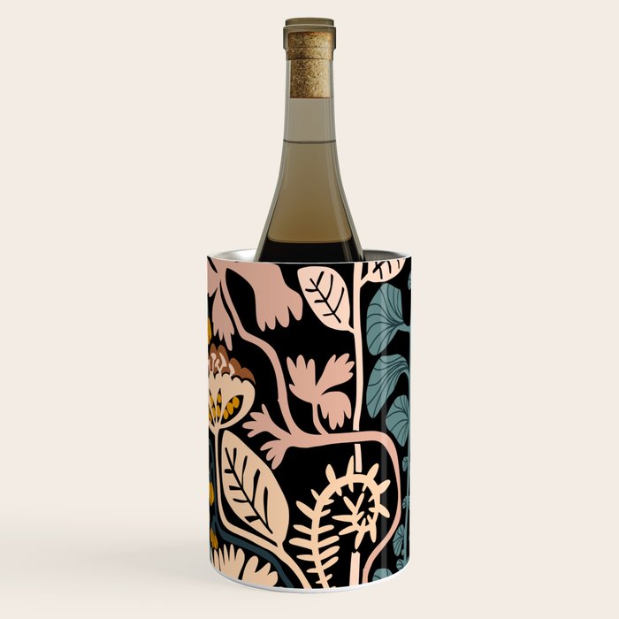 Stockholm garden night black and blue Wine Chiller Gallery Image 1