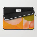 abstract painterly mid century shapes 2 Laptop Sleeve Gallery Image 2