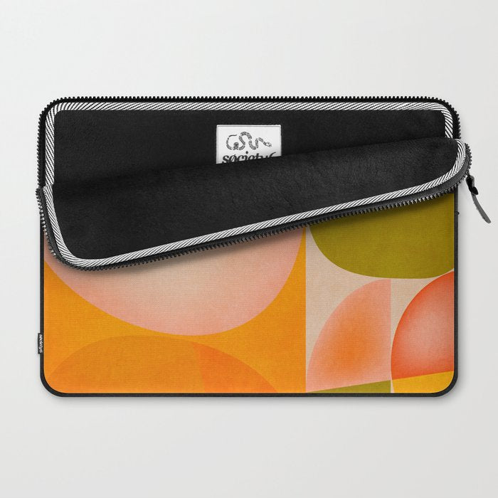abstract painterly mid century shapes 2 Laptop Sleeve Gallery Image 2