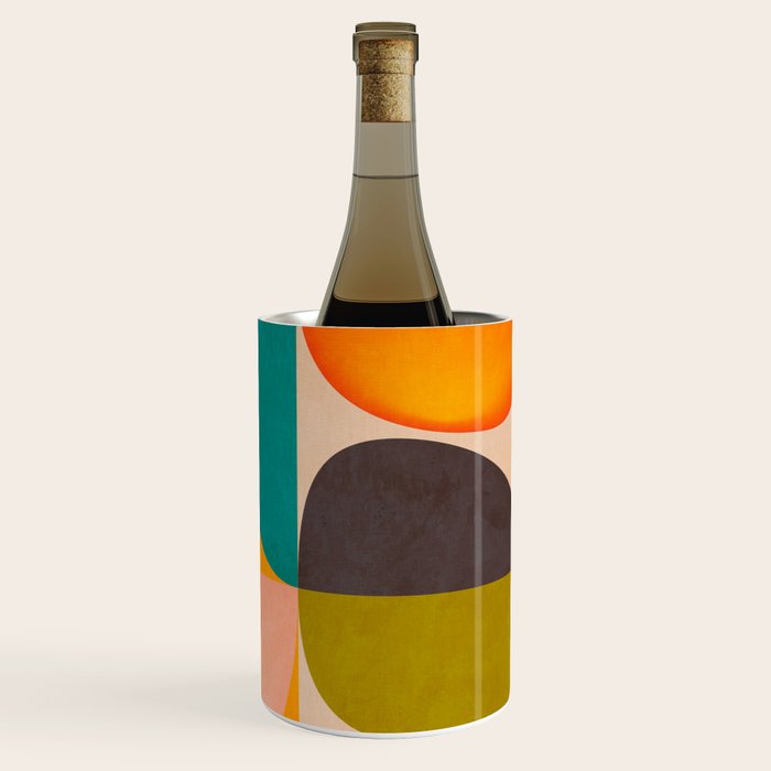 abstract painterly mid century shapes 2 Wine Chiller Gallery Image 3