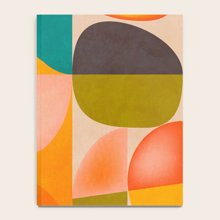 abstract painterly mid century shapes 2 Notebook Gallery Image 4