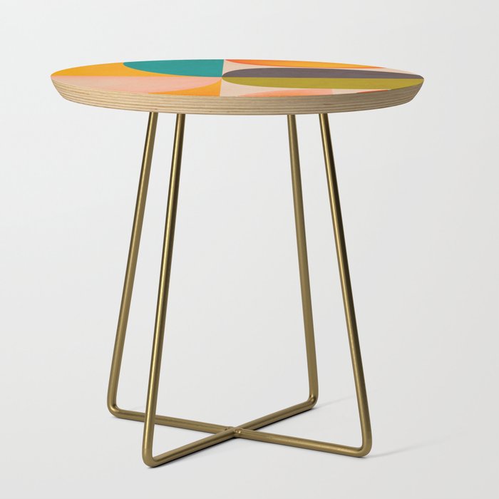 abstract painterly mid century shapes 2 Side Table Gallery Image 1