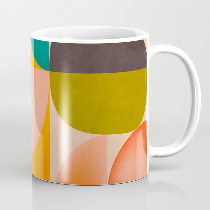abstract painterly mid century shapes 2 Coffee Mug Gallery Image 1