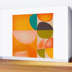 abstract painterly mid century shapes 2 Wall Mural Gallery Image 2