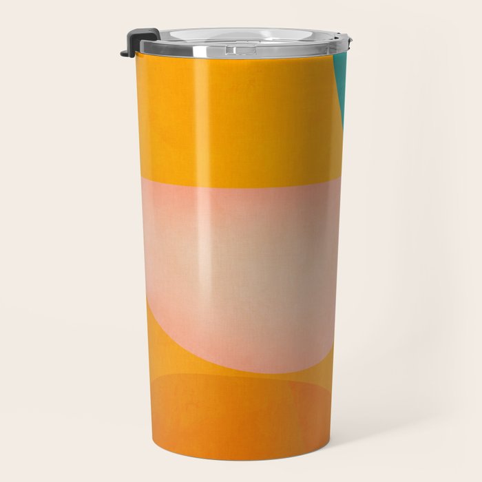 abstract painterly mid century shapes 2 Travel Mug Gallery Image 3