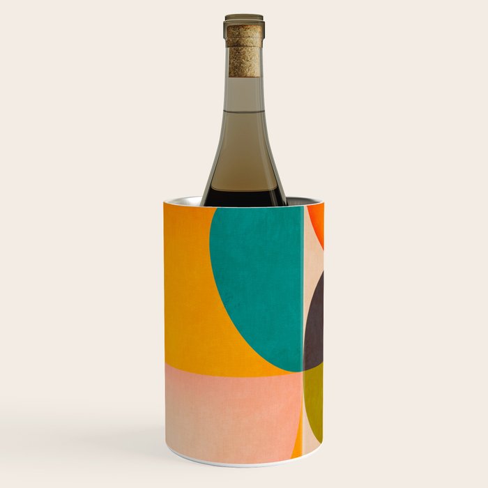 abstract painterly mid century shapes 2 Wine Chiller Gallery Image 1