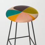 abstract painterly mid century shapes 2 Stool Gallery Image 2