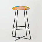 abstract painterly mid century shapes 2 Stool Gallery Image 1