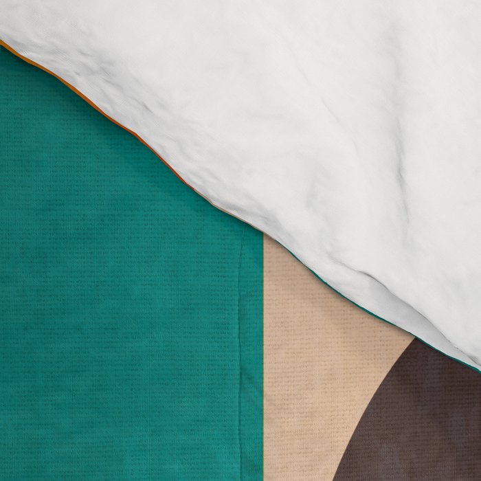 abstract painterly mid century shapes 2 Comforter Gallery Image 4